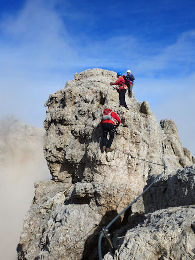 on the ridge